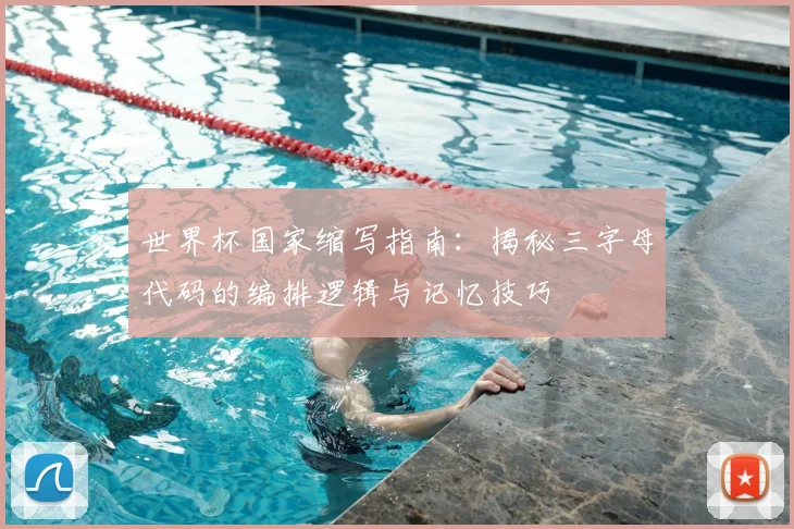 世界杯国家缩写指南:揭秘三字母代码的编排逻辑与记忆技巧
